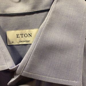 Eton Men’s Dress Shirt 44 Slim Neck 17.5 New Never Worn
